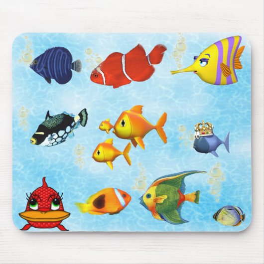 Muismat van Aquarium Mousepad (Voorkant)