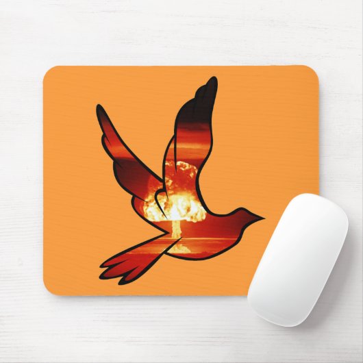 Muismat van Atomic Dove Mushroom Cloud Mousepad (Met muis)