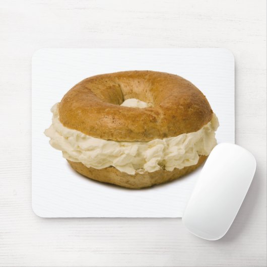 Muismat van bagel met crèmekaas (Met muis)