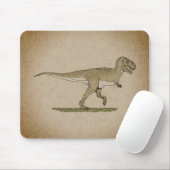 Muismat van Cretacous Dinosaur Tyrannosaurus rex (Met muis)