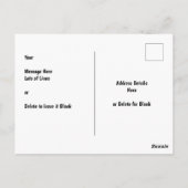 Muismat van de 11e Dag van de Vrijheid Zwarte Gesc Briefkaart (Achterkant)