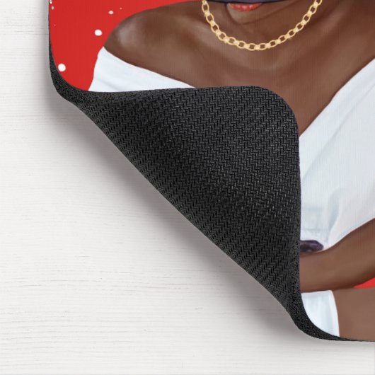 Muismat van de Afrikaanse American Red Diamond Scr (Hoek)