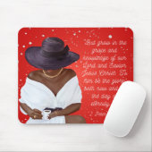 Muismat van de Afrikaanse American Red Diamond Scr (Met muis)