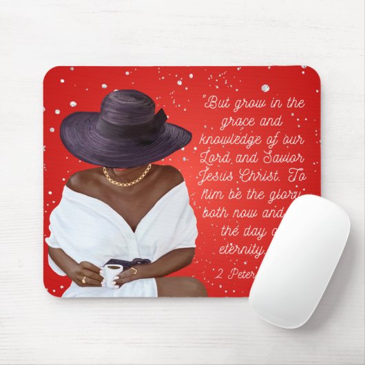 Muismat van de Afrikaanse American Red Diamond Scr (Met muis)