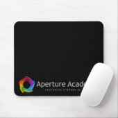 Muismat van de Aperture Academy (Met muis)