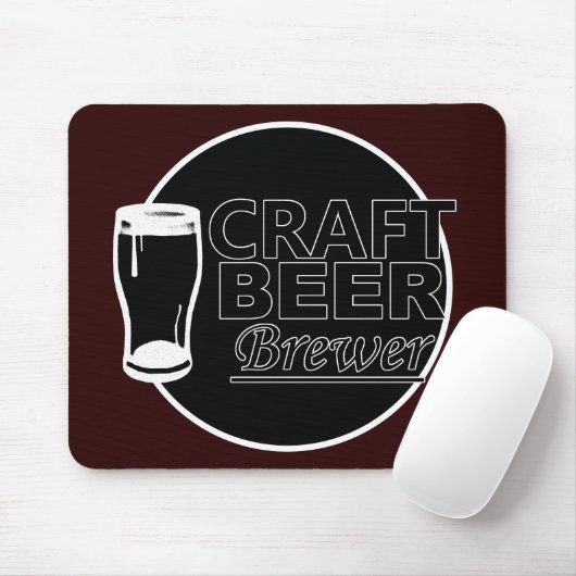 Muismat van de brouwerij van Craft Beer (Met muis)