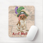 Muismat van de Duitse Shorthaired Pointer Pirate (Met muis)