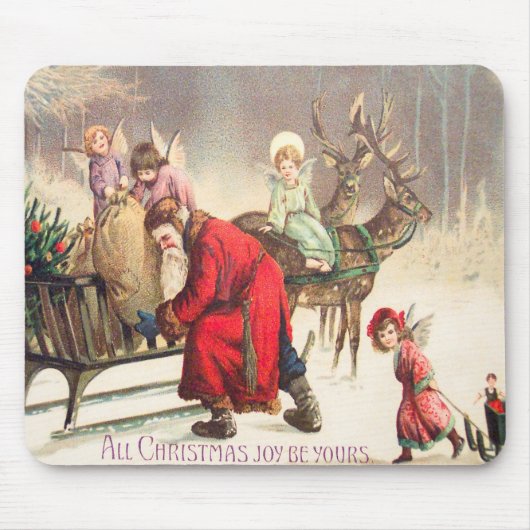 Muismat van de Kerstman en de Engel Kerstmis (Voorkant)