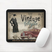 Muismat van de Vintage van 1920 uit 1930 (Met muis)