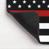 Muismat van de vlag van de vlag van de dunne rode  (Hoek)