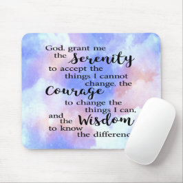 Muismat van de Waterverf van Serenity Prayer
