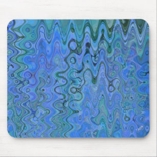 Muismat van gemarmerde blauwe wateren