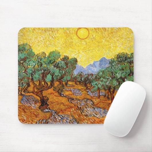 Muismat Van Gogh Olive Trees (Met muis)