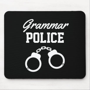 Muismat van Grammar Politie boft leraar