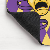 Muismat van Harlequin-theatermaskers (Hoek)