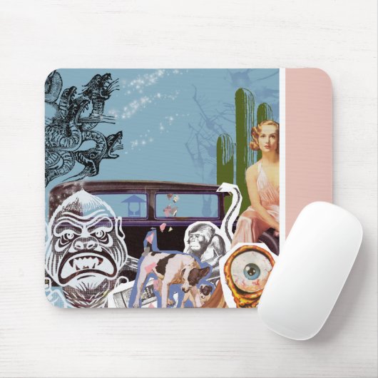 Muismat van het collage (Met muis)