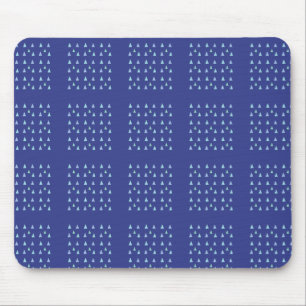 Muismat van het geometrische patroon van de blauwe