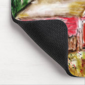 Muismat van het landelijke oude Rode Barn (Hoek)