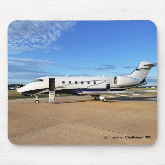 Muismat van het vliegtuig met de Bombardier Challe (Voorkant)