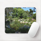 Muismat van Japanse Garden Koi Pond en Natuur (Met muis)