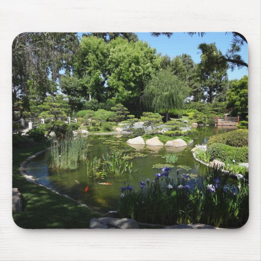 Muismat van Japanse Garden Koi Pond en Natuur (Voorkant)