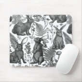 Muismat van konijnen en bossen (Met muis)