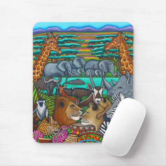 Muismat van Lisa Lorenz voor Afrikaanse kleuren (Met muis)