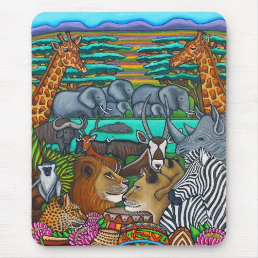 Muismat van Lisa Lorenz voor Afrikaanse kleuren (Voorkant)