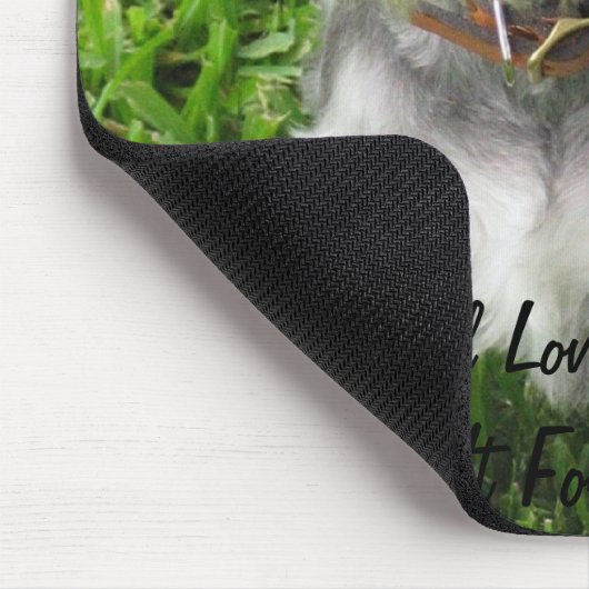 Muismat van mini Schnauzer volledig formaat (Hoek)