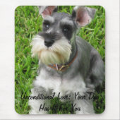 Muismat van mini Schnauzer volledig formaat (Voorkant)
