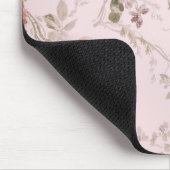 Muismat van ouderwetse roze Floral Wallpaper (Hoek)