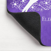 Muismat van Paarse vedervogels (Floral Vine) (Hoek)