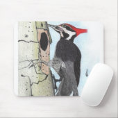 Muismat van pileated Woodpecker (Met muis)