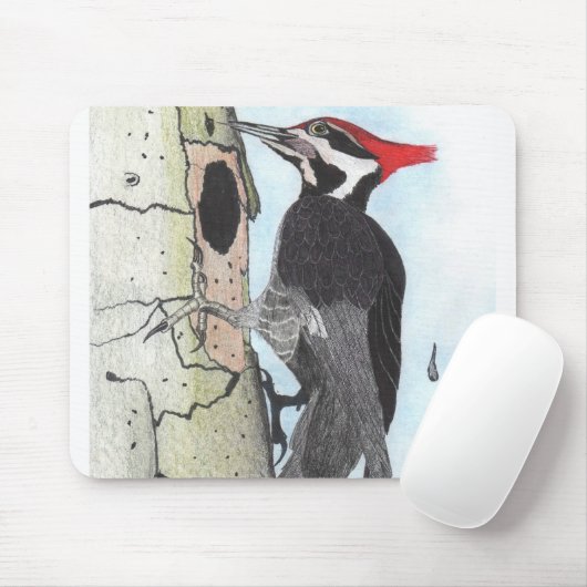 Muismat van pileated Woodpecker (Met muis)