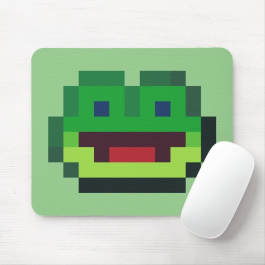 Muismat van Pixel Art Frog (Met muis)