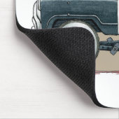 Muismat van politie Pedal Car Car Car (Hoek)