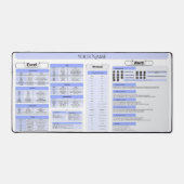 Muismat van productiviteit – Word- en Excel-snelko Bureaumat (Voorkant)