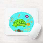 Muismat van schildpad (Met muis)