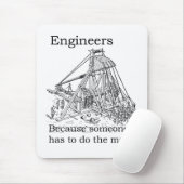 Muismat van technici Trebuchet (Met muis)