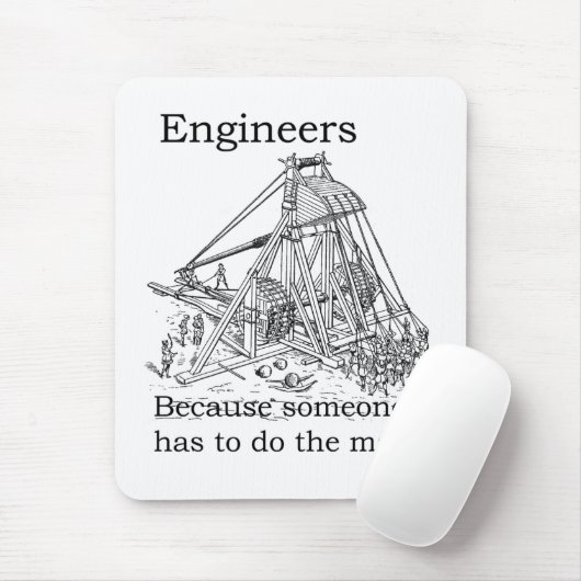 Muismat van technici Trebuchet (Met muis)