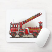 Muismat van vrachtwagen voor haak en ladder (Met muis)
