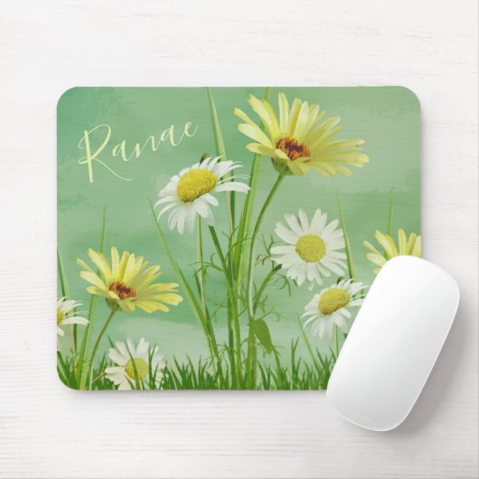 Muismat van wilde bloemen (Met muis)