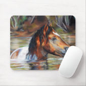 Muismat van wilde rivierpaarden (Met muis)
