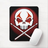 Muismat van zware metalen Mousepad Rock & Roll Dru (Met muis)