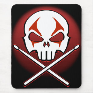 Muismat van zware metalen Mousepad Rock & Roll Dru