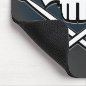 Muismat van zware metalen Mousepad Rock & Roll Dru (Hoek)