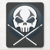 Muismat van zware metalen Mousepad Rock & Roll Dru (Voorkant)