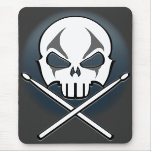 Muismat van zware metalen Mousepad Rock & Roll Dru