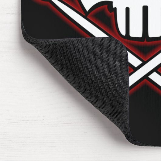 Muismat van zware metalen Mousepad Rock & Roll Dru (Hoek)