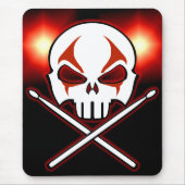 Muismat van zware metalen Mousepad Rock & Roll Dru (Voorkant)